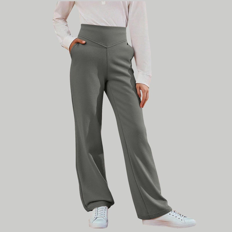 European and American Cross-Border High-Waisted Casual Fashion Wide Leg Pants, Long Length, Drapey and Slimming for Women