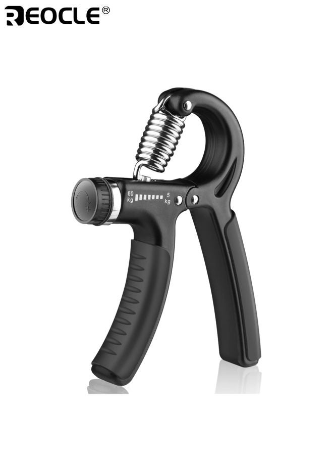 REOCLE Hand Grip Strengthener Adjustable 5-60KG Resistance Heavy-Duty Spring Finger Stretcher Ergonomic Design Training Equipment ldeal for Muscle Building and Recovery - Image 1