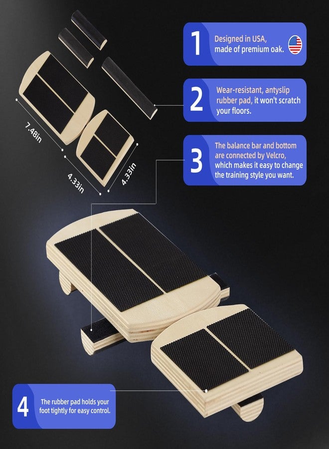 Juoe Ankle Foot Strengthener Trainer for Sprained Ankle,Balance Board,Stability Exercises,Physical Therapy,Plantar Fasciitis Relief,Posture Corrector,Balance Training,Anti Slip Wobble Board - Image 4