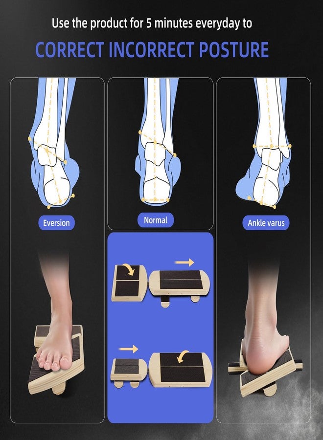 Juoe Ankle Foot Strengthener Trainer for Sprained Ankle,Balance Board,Stability Exercises,Physical Therapy,Plantar Fasciitis Relief,Posture Corrector,Balance Training,Anti Slip Wobble Board - Image 5