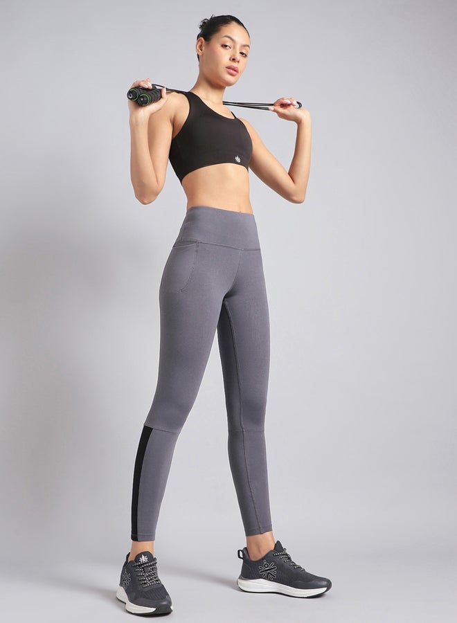 Cult Women Grey Step Up Cotton Leggings - Image 3