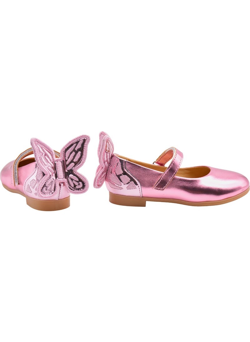 Kids A More Mariposa Butterfly Figure Detailed Girls Ballerina Shoes Pink10  - Image 2