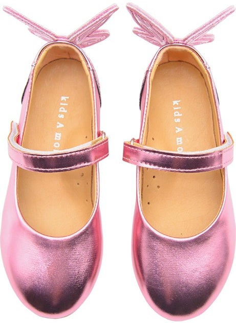 Kids A More Mariposa Butterfly Figure Detailed Girls Ballerina Shoes Pink10  - Image 5