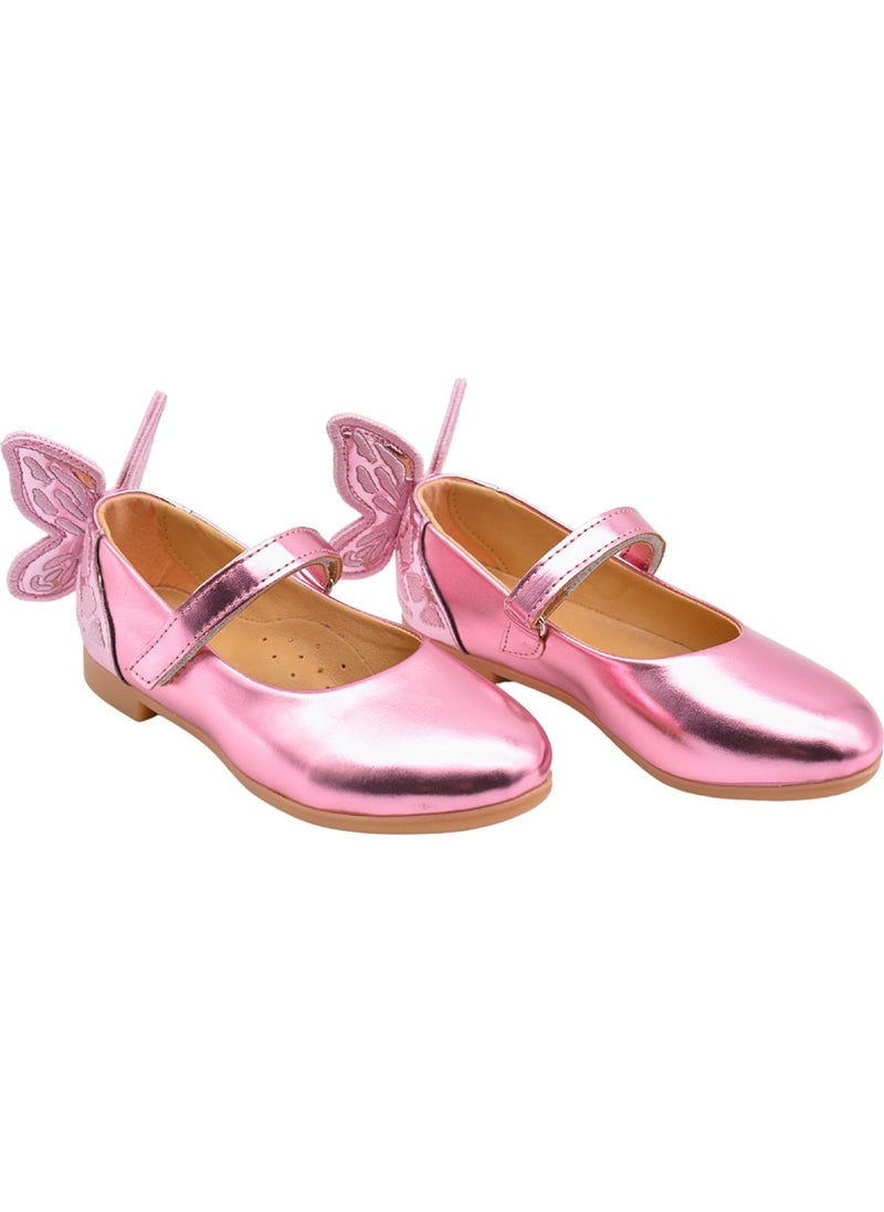 Kids A More Mariposa Butterfly Figure Detailed Girls Ballerina Shoes Pink10  - Image 4