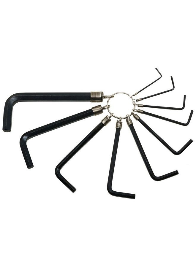 Stanley 10-Piece Anti-Corrosion Hex Keys On Ring Set Black  2 x 9 x 22 cm STMT69213-8 - Image 1