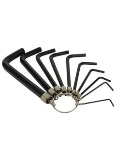 Stanley 10-Piece Anti-Corrosion Hex Keys On Ring Set Black  2 x 9 x 22 cm STMT69213-8  - Image 2