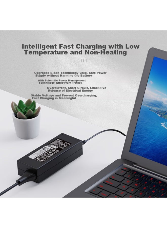 Elei Lei, Dell Charger N4050 D800 Lingyue Laptop Power Adapter Cable, 19.5v 3.34a, N5010 1420 D630 E6400d, 65w Large Port - Image 5