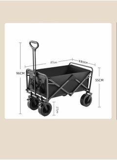 HaveDream Large Capacity Outdoor Camping Folding Trolley (Black)  - Image 2