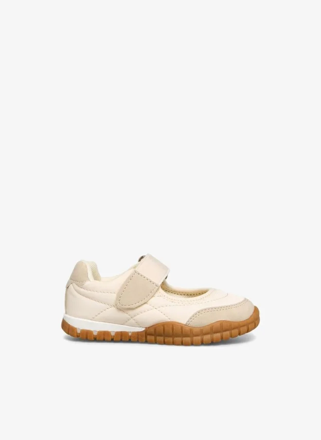 جونيورز حذاء ماري جين بناتي بشريط لاصق