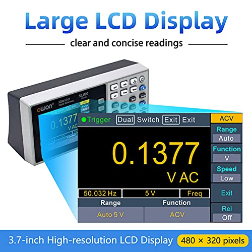 OWON XDM1041 Bench-Type Digital Multimeter True RMS High Accuracy Universal Desktop Multimeters - Image 3