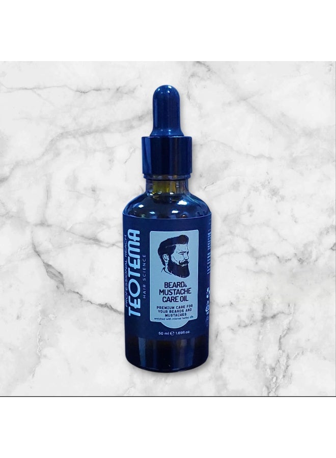Teotema Beard and Mustache Care Oil Premium Care For Your Beard and Mustaches 50ml - Image 3