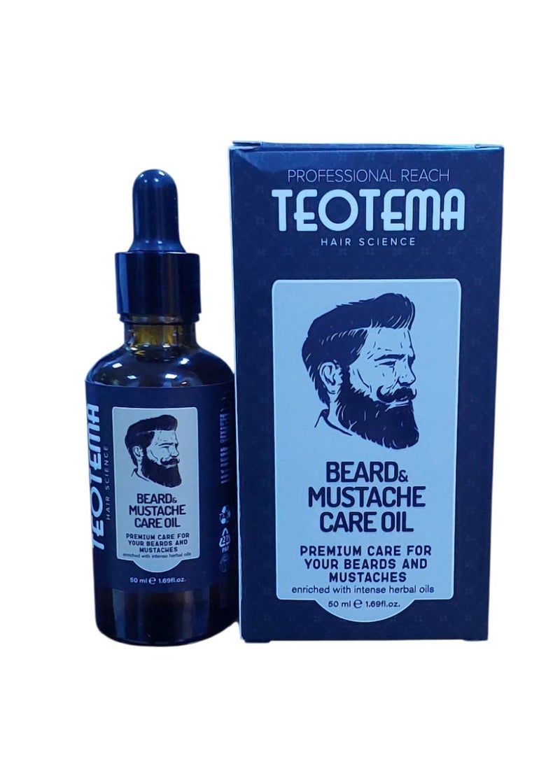 Teotema Beard and Mustache Care Oil Premium Care For Your Beard and Mustaches 50ml - Image 1