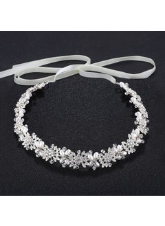 Oriamour Oriamour Bridal Headpiece Flower Design Wedding Headband Bridal Hair Accessories (Silver) 