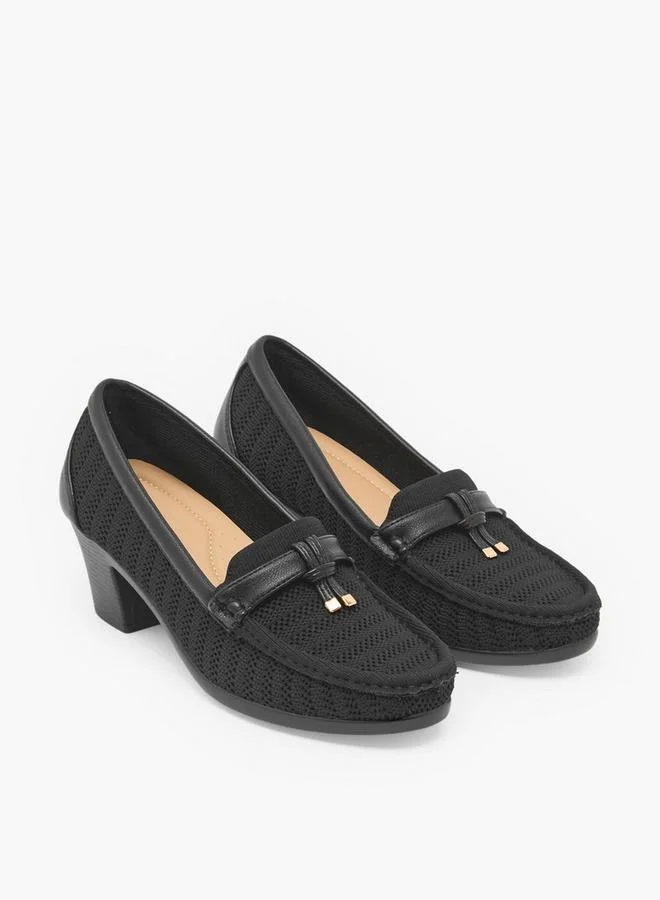 Women Slip On Block Heels