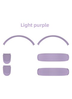 Suitable For Apple AirPods Max Wireless Bluetooth Headset Beam Silicone Protective Cover Dustproof Protective Net-Color:T1 Light Purple-Applicable Model:For Apple AirPods Max