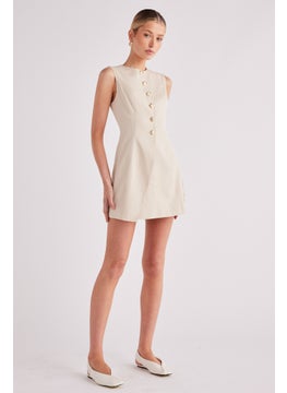 SNDYS Button Detailed Emilie Dress  - Image 4