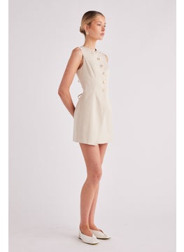 SNDYS Button Detailed Emilie Dress  - Image 3