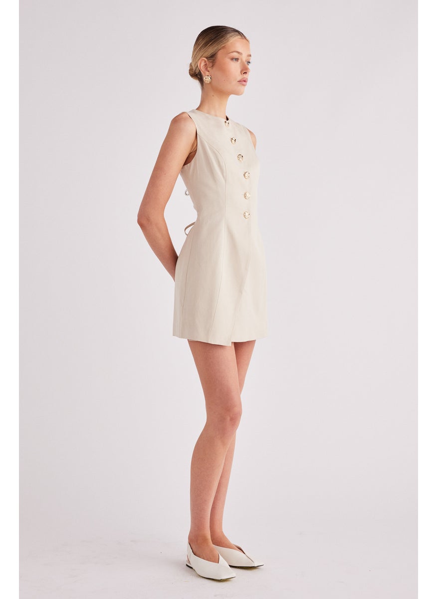 SNDYS Button Detailed Emilie Dress  - Image 3
