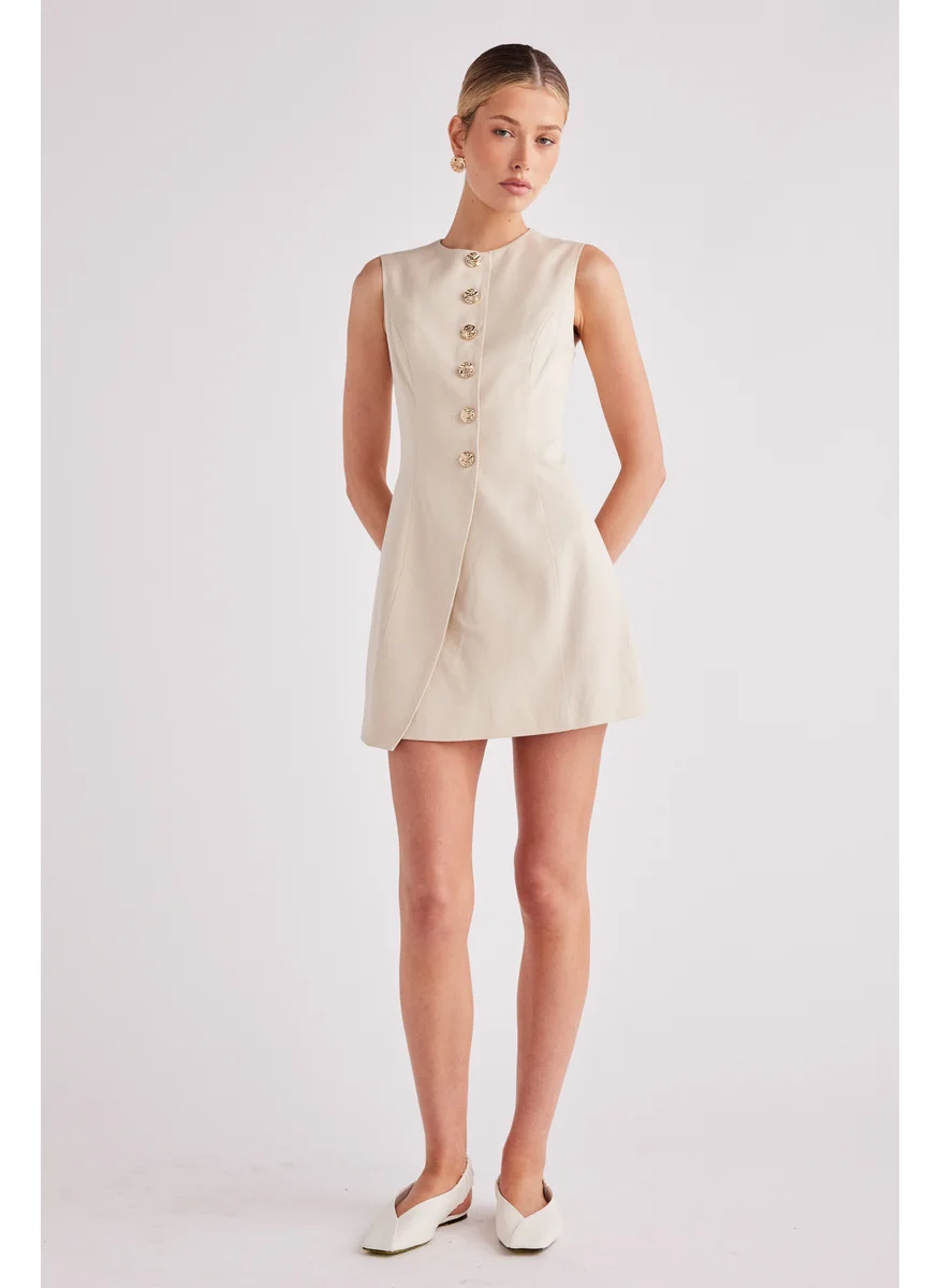 ساندايز Button Detailed Emilie Dress