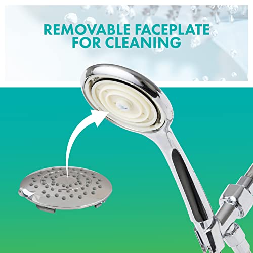 Niagara Conservation Water-Efficient 1.5 GPM HealthGuard 5-Spray with Removable Face Plate Handshower in Chrome, N9415CH-HH - Image 5