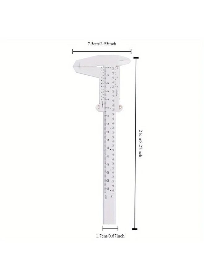 مس Vernier البلاستيكي الأبيض - أداة قياس دائمة غير كهربائية عالية الدقة - Image 4