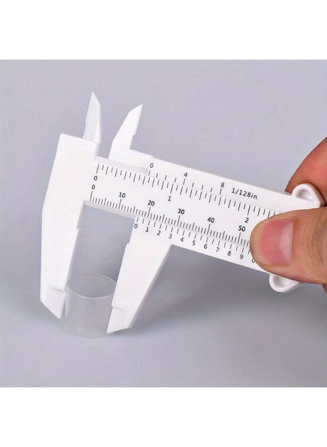 مس Vernier البلاستيكي الأبيض - أداة قياس دائمة غير كهربائية عالية الدقة - Image 3