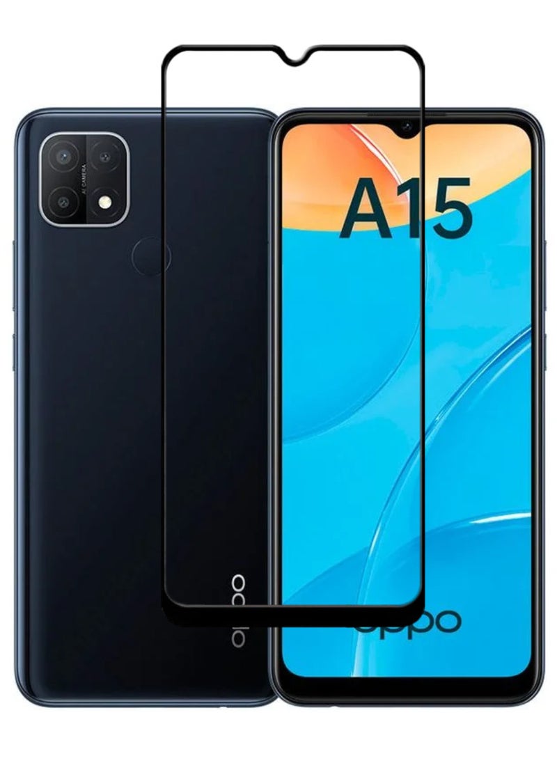 ACLIX Antistatic ESD Dustproof Premium Quality High Definition Tempered Glass Screen Protector Designed For Oppo A15 - Image 1