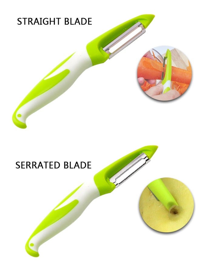 HAWAWA 3pcs Vegetable Peelers for Kitchen, 3 in 1 Potato Peelers Stainless Steel Professional Peeler for Potato, Apples, Carrots, Cucumber and Various Vegetables and Fruits - Image 5