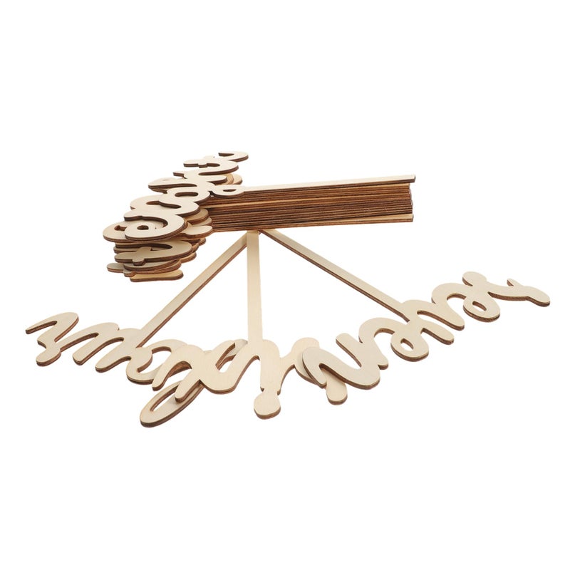 Gold Wooden Table Numbers On Sticks 12Pcs Wedding Seating Assignments Place Cards - Image 2