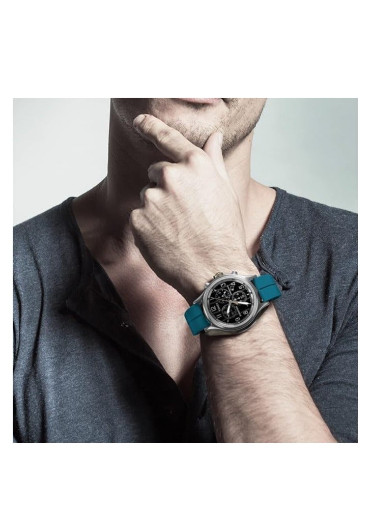 Watch Watch Pro 2 Watch Band, Soft Silicone Sport Replacement Strap, Magnetic Closure, Watch Straps for Men and Women - Turquoise - Image 3