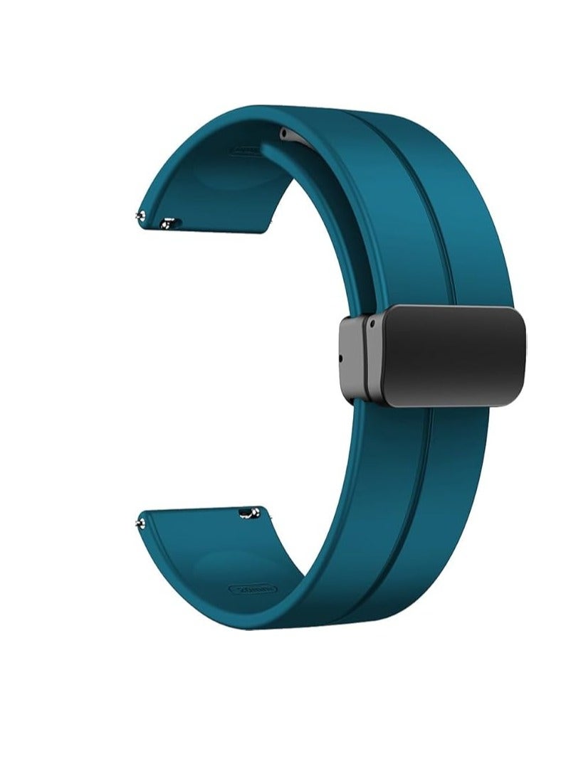 Watch Watch Pro 2 Watch Band, Soft Silicone Sport Replacement Strap, Magnetic Closure, Watch Straps for Men and Women - Turquoise - Image 1