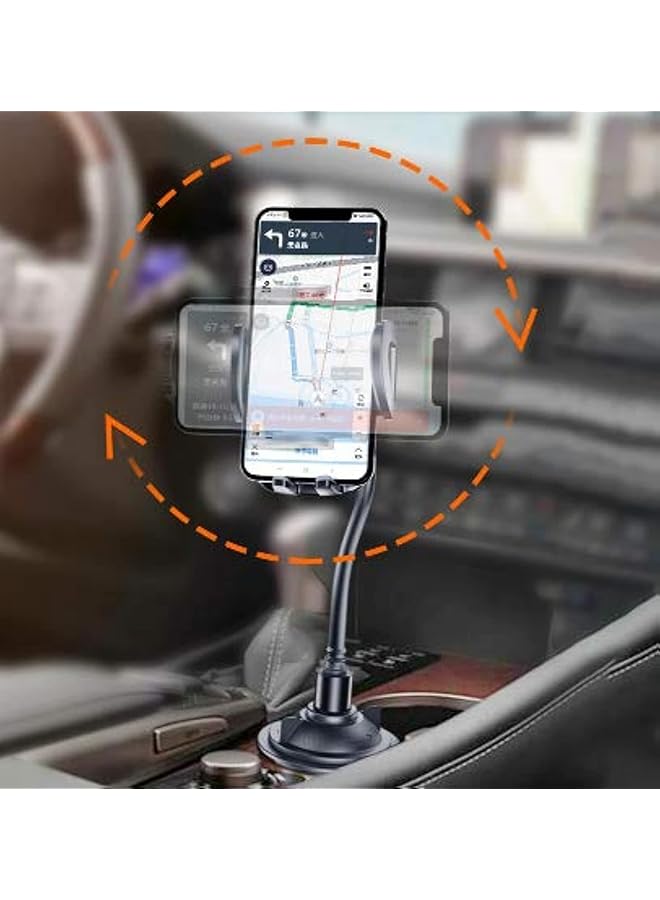 يسيدو حامل هاتف محمول على فتحة تهوية السيارة C112 (عرض: 50-90 مم، أسود) - Image 5