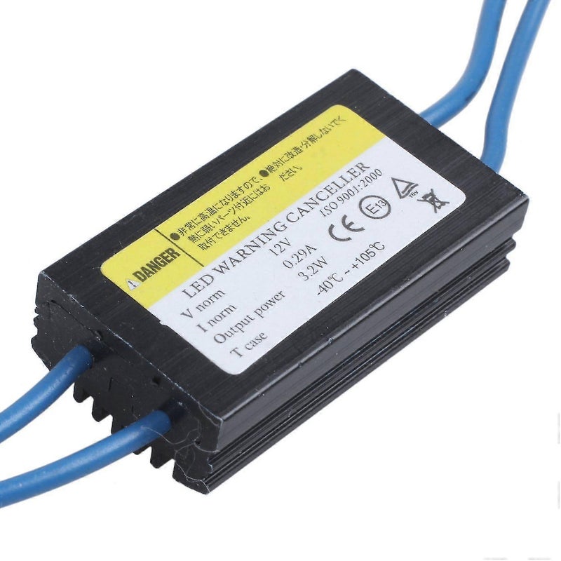 2 المقاومات لمسح التحذيرات محارب ضوء خطأ CANBUS T10-W5W أسود - Image 4