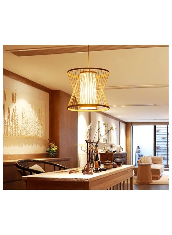 Modern Japanese-Style Pendant Light, White Geometric Design, Restaurant Dining Room Ceiling Lamp,(Bulb Not Included)  - Image 4