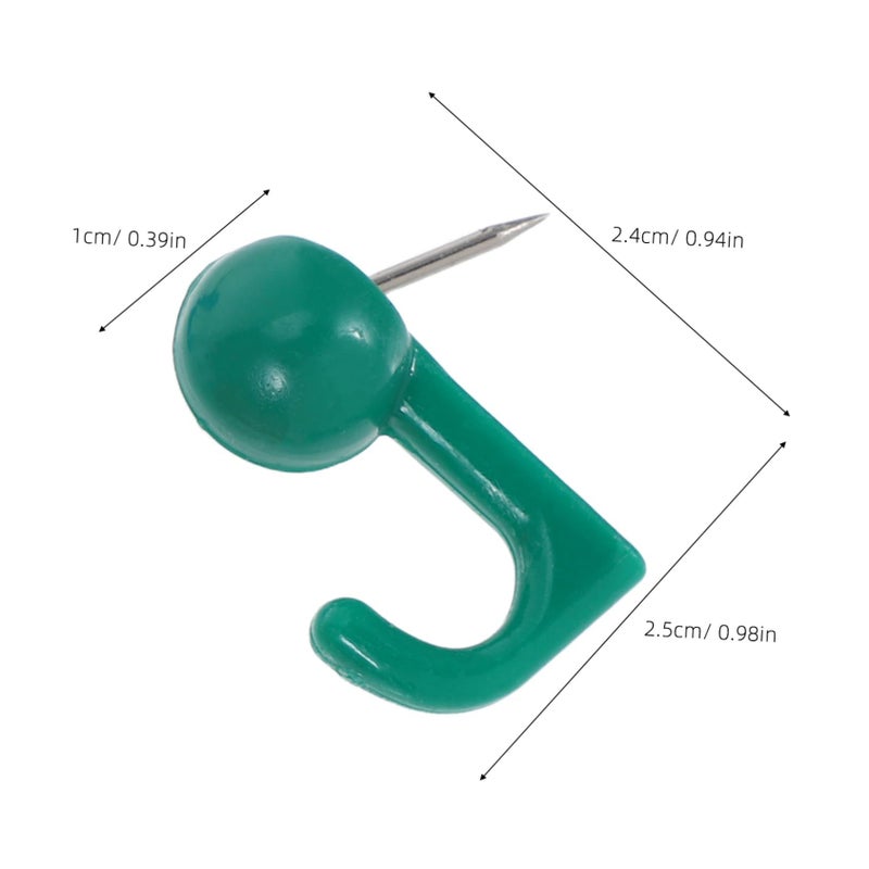 Assorted Color Push Pin Hooks Wall Hangers Without Nails No Damage Cork Board Tacks - Image 3