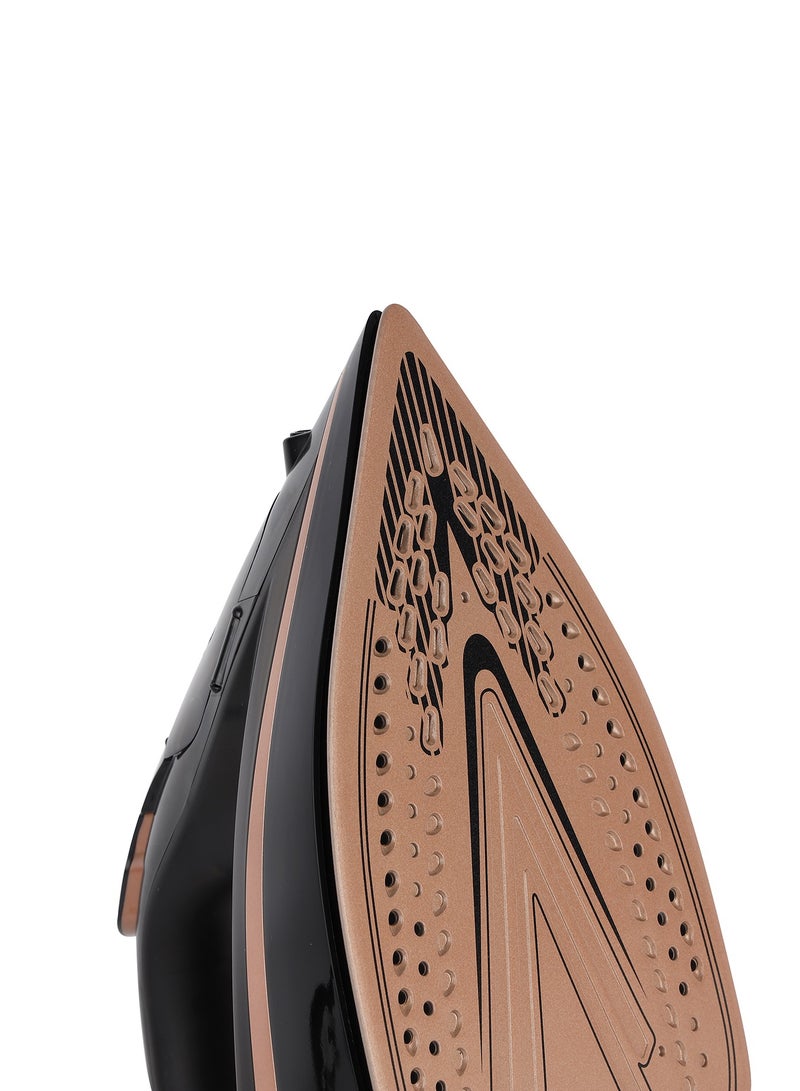 KRYPTON Ceramic Steam Iron | Cord and Cordless Use, Dry Steam Ironing Box with Ceramic Soleplate | Compact and Handy Design with Multiple Functions |300 ml Water Tank | Suitable for All Kinds of Fabric, 2200 W Power | 2 Years Warranty 300 ml 2200 W KNSI6557 Black - Image 3