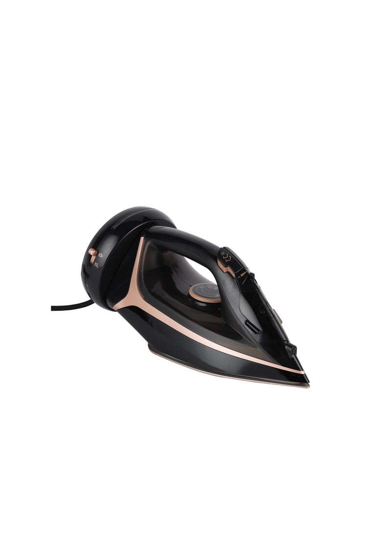 KRYPTON Ceramic Steam Iron | Cord and Cordless Use, Dry Steam Ironing Box with Ceramic Soleplate | Compact and Handy Design with Multiple Functions |300 ml Water Tank | Suitable for All Kinds of Fabric, 2200 W Power | 2 Years Warranty 300 ml 2200 W KNSI6557 Black - Image 4