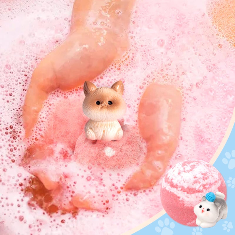 FUNCREVITY Bath Bombs for Kids with Surprise Inside Kids Bath Bombs with Toys for Boys Girls Handmade Fizzy Balls Bubble Bath Bomb Gift Set for Christmas New Year - Image 3