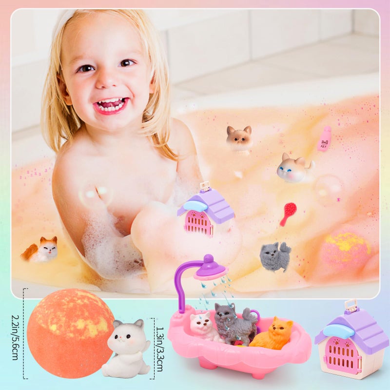 FUNCREVITY Bath Bombs for Kids with Surprise Inside Kids Bath Bombs with Toys for Boys Girls Handmade Fizzy Balls Bubble Bath Bomb Gift Set for Christmas New Year - Image 5