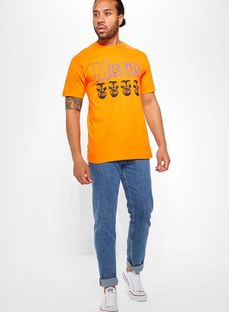 OBEY Misfits Fiend Skulls T-Shirt