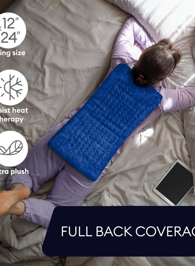 GENIANI XL Heating Pad for Back Pain And Cramps Relief, Auto Shut Off, Machine Washable, Heat Pad, Holiday Gifts for All Heat Patch - Space Blue - Image 4