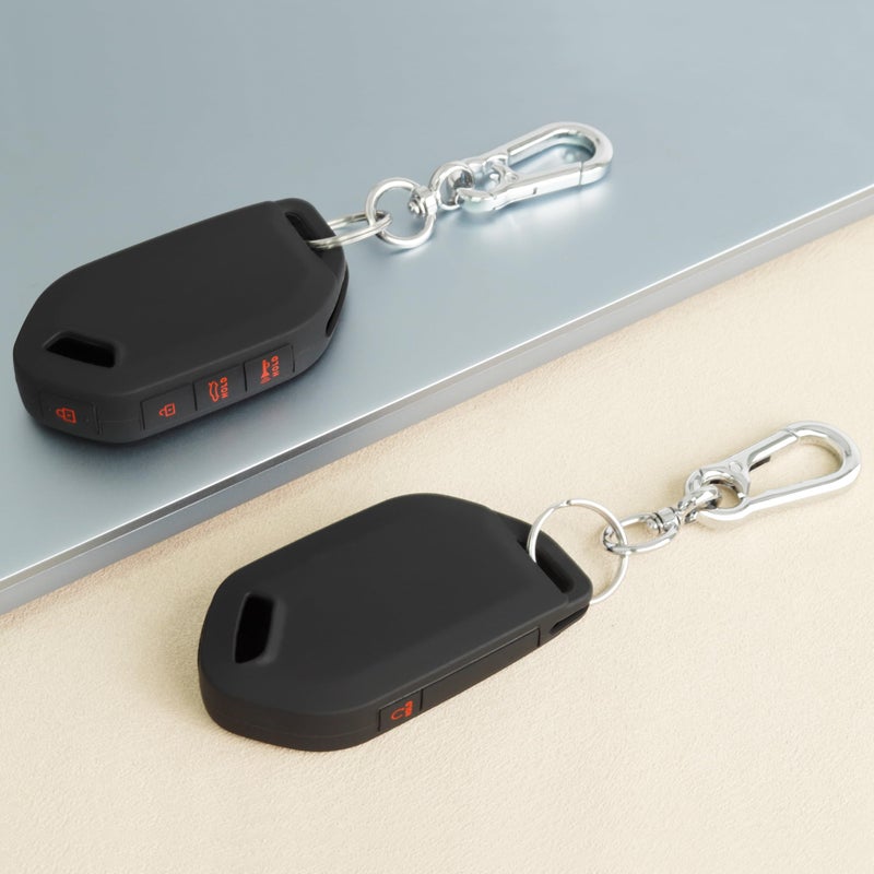 TANDRIVE غطاء مفتاح TANDRIVE 5 أزرار لكيا 2026 سبورتاج 2026 2025 K4 K5 سورينتو تيليوريد 2022-2026، سيليكون، عبوة 2، زر أحمر، أسود - Image 1