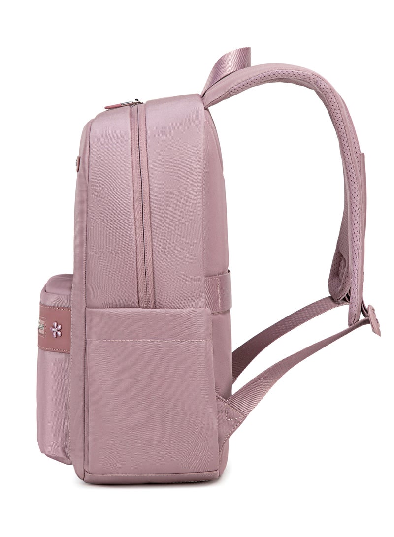 Chantria Durable Premium Laptop Backpack Water-Resistant Multifunctional Anti-Theft Daypack for Casual/Travel/School/College, CB00649-Pale Mauve - Image 2