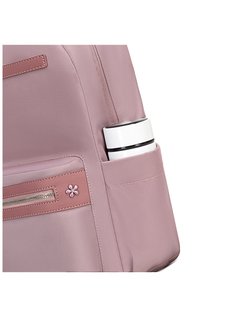 Chantria Durable Premium Laptop Backpack Water-Resistant Multifunctional Anti-Theft Daypack for Casual/Travel/School/College, CB00649-Pale Mauve - Image 3