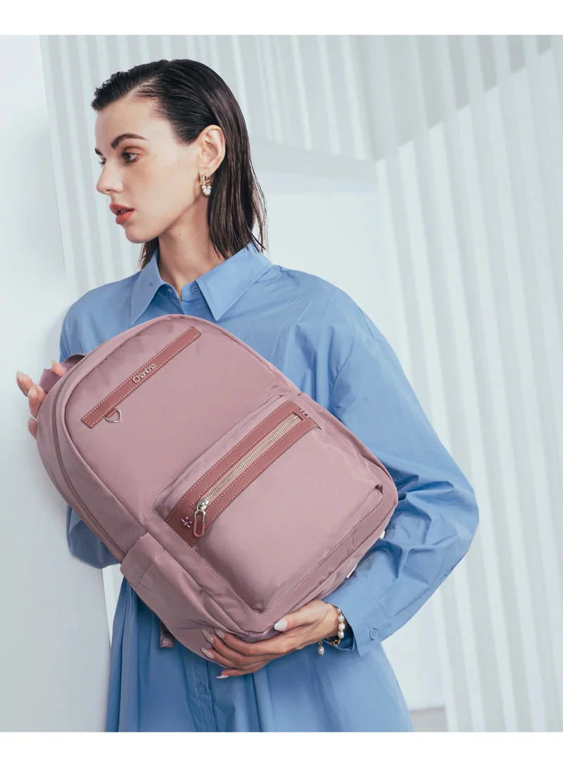 Chantria Pale Mauve Durable Premium Laptop Backpack Water-Resistant Multifunctional Anti-Theft Daypack for Casual/Travel/School/College, CB00649-Pale Mauve for Women | Best Price UAE