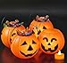 MCPINKY Halloween Pumpkin Buckets 4PCS Portable JackOLantern Buckets with 4PCS Candle LED Lights Trick or Treat Goody for Kids Halloween Party Favors Room Decor - Image 3