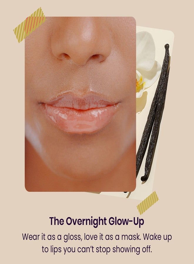 Sweetums Vanilla Lip Balm with Vitamin E Oil – Hydrating Lip Treatment & Overnight Repair Mask – Vegan Lip Care with Built-In Mirror and Applicator – Glossy Finish for Dry, Chapped Lips – 0.15 oz - Image 2