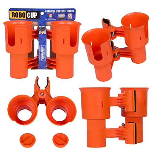 ROBOCUP, Orange, Updated Version, Best Cup Holder for Drinks, Fishing Rod/Pole, Boat, Beach Chair/Golf Cart/Wheelchair/Walker - Image 1