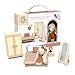 SPEEDY MONKEY Doll House Bedroom Playset Wooden Playhouse with Bunny Character Furnitures Set for Kids Pretend Play Dollhouse and Imaginative Room Dcor Storytelling for Toddlers Preschoolers - Image 2