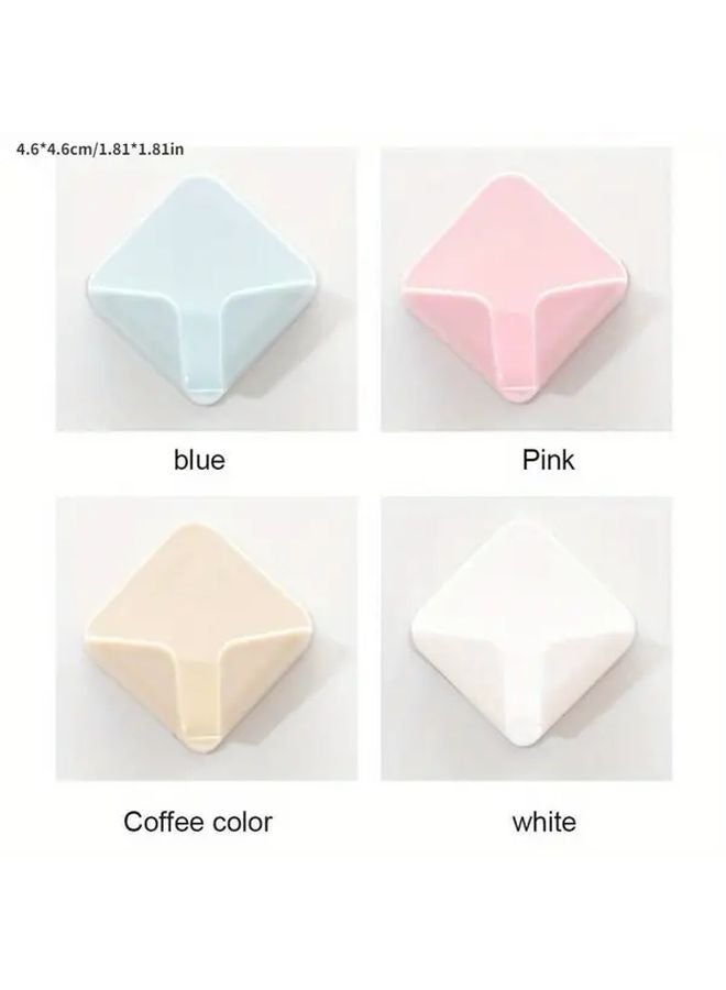 Coffee 12pcs Heavy Duty Adhesive Plug Hooks No Drill Installation Space Saving Cable Organizer - Image 4